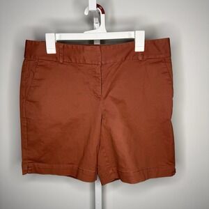 Women's‎ Loft Shorts Flat Front Terracotta Orange Size 10